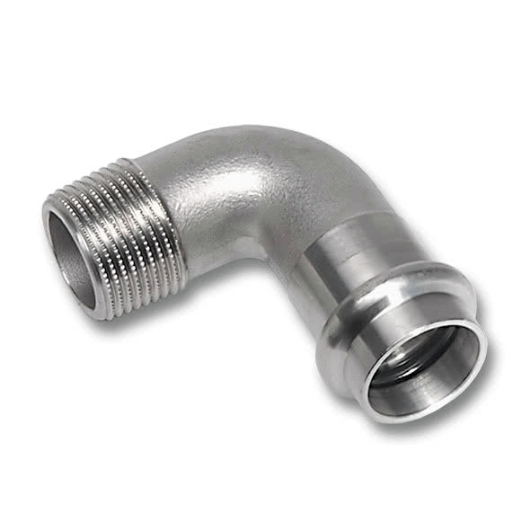 GOMITO INOX 90 M3/4X F22