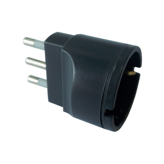 ADATTATORE SCHUKO 16A NERO