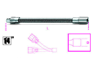 900FL PROL.FLE.150MM Q.1/4