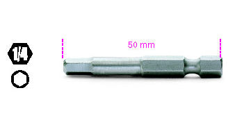 862PE  INSERTI ESAGO 1/4 6