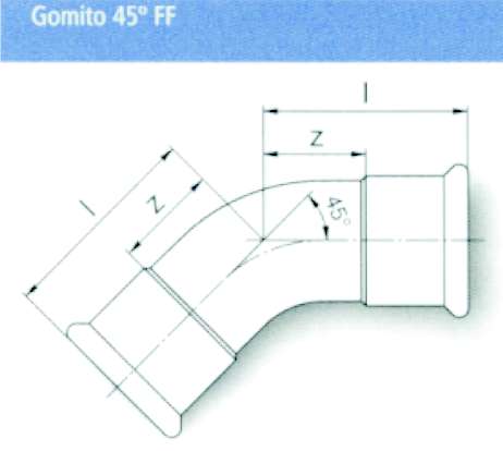 CURVA 45 FERRO FF 15