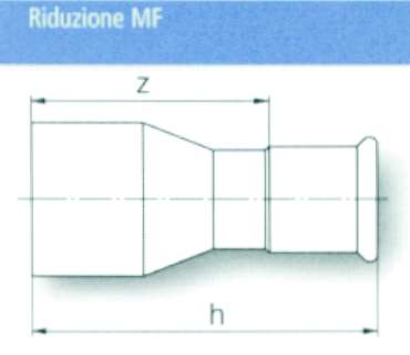 RIDUZIONE FER. MF 35 x 22