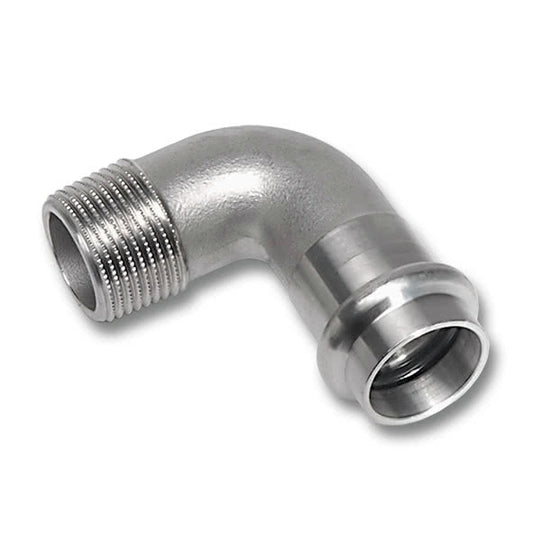GOMITO INOX 90  M3/4X F22