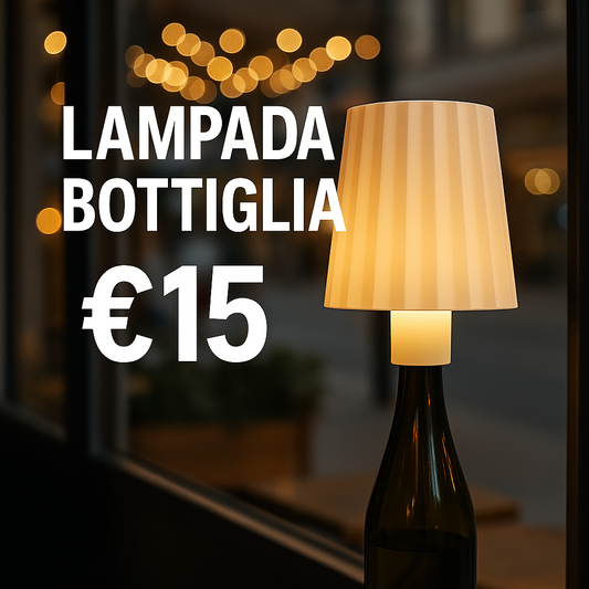 Lampada per Bottiglia – Ricaricabile USB (3 Tonalità di Luce)